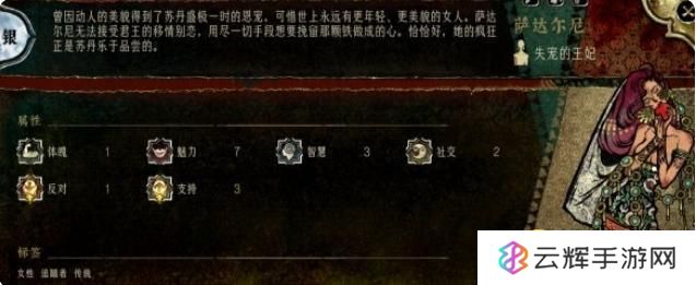 《苏丹的游戏》萨达尔尼事件怎样开启-失宠的王妃萨达尔尼事件开启